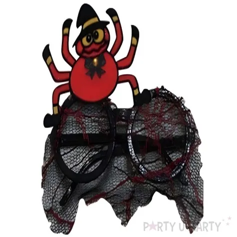 okulary party halloween pajak czarny partytino