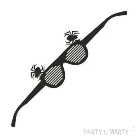 okulary party halloween pajaki papierowe 6 szt