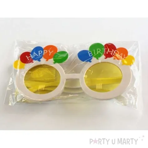 okulary party happy birthday kolorowe tamipol