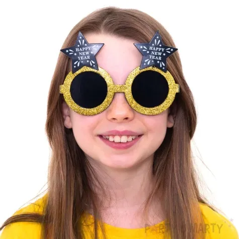 okulary party happy new year nowy rok gwiazdki zloty partypal