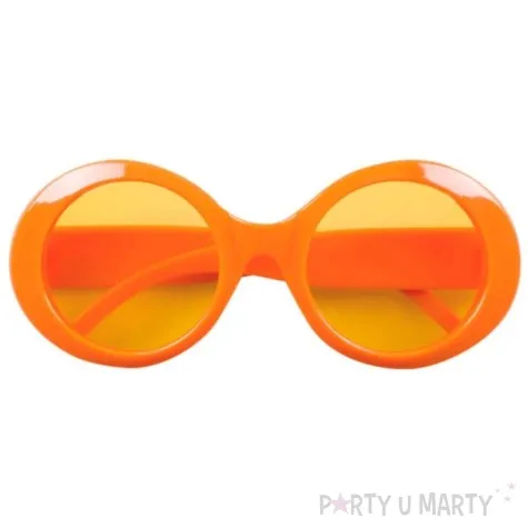 okulary party hipis retro pomaranczowy boland