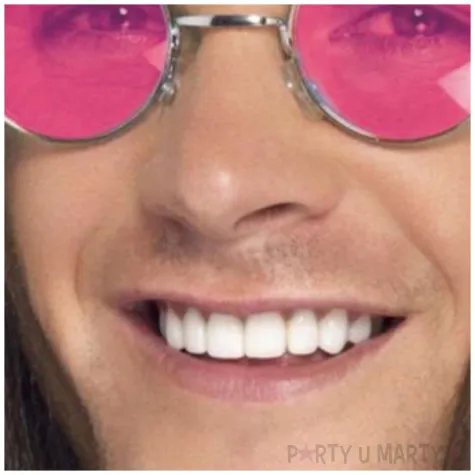 okulary party hipis rozowy smiffys