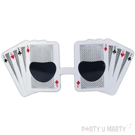 okulary party karty biale tamipol