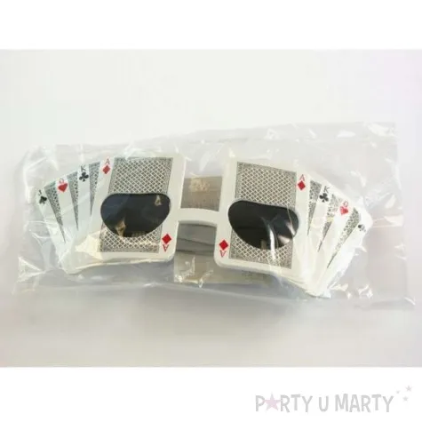 okulary party karty biale tamipol