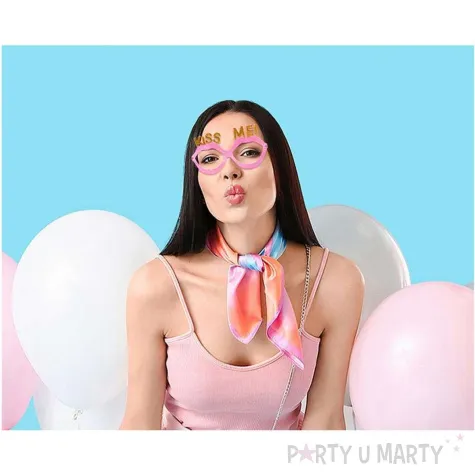 okulary party kiss me usta rozowy godan