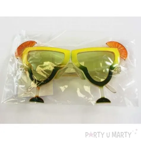 okulary party koktajl alkoholowy zielone tamipol