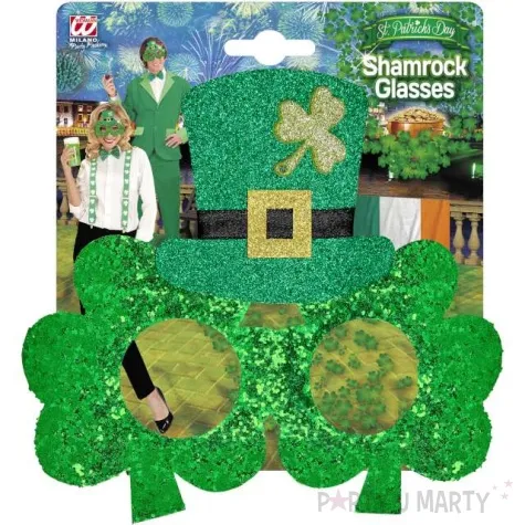 okulary party koniczyna swiety patryk widmann