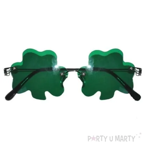 okulary party koniczyna zielone funnyfashion