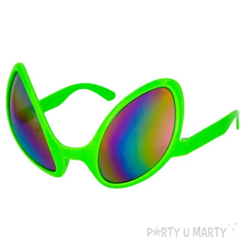 okulary party kosmita zielony partypal