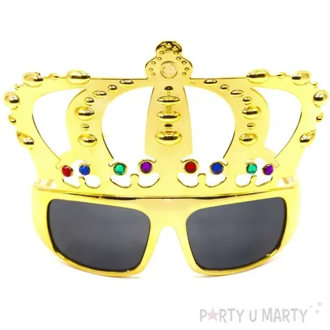 okulary party krol korona zloty tamipol
