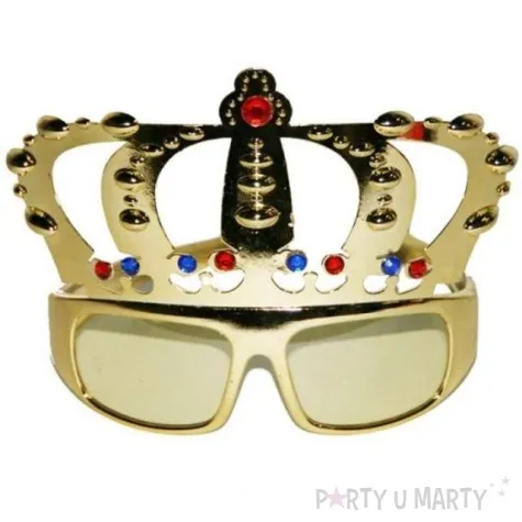 okulary party krol z korona folat