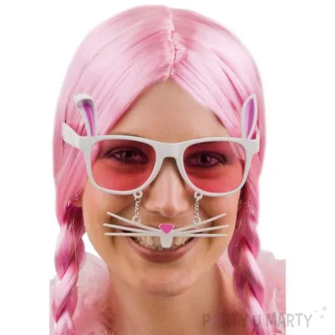 okulary party krolik z wasami carnivaltoys