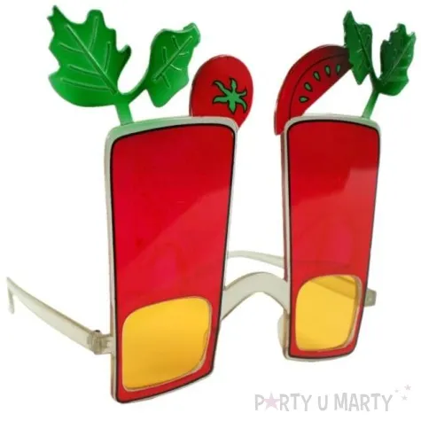 okulary party krwawa mary czerwone tamipol