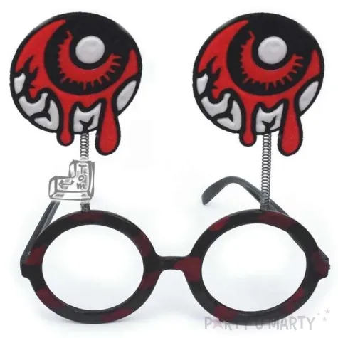 okulary party krwawy znak oczy