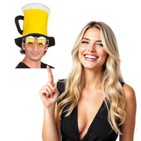 okulary party kufle piwa boland