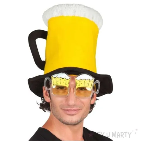 okulary party kufle piwa boland