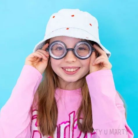 okulary party kujon okragle czarny partypal