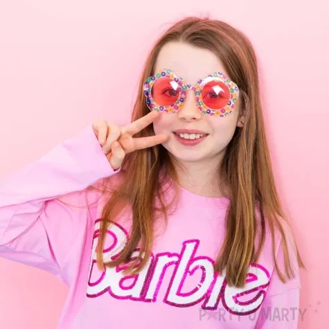 okulary party kwiatki stokrotki partypal