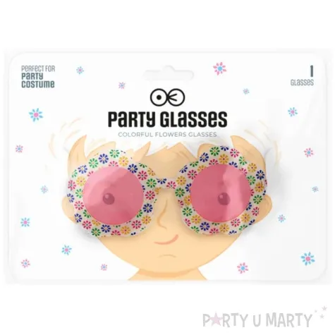 okulary party kwiatki stokrotki partypal