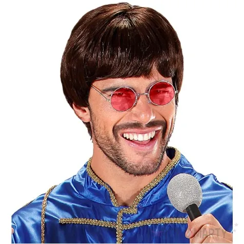 okulary party lenonki hipis czerwony widmann