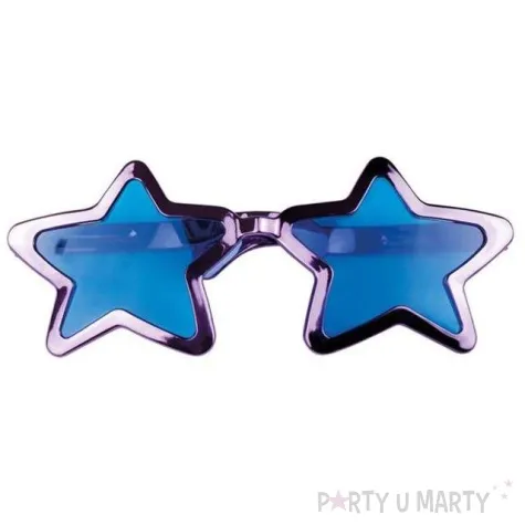 okulary party mega gwiazda fioletowe boland