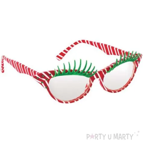 okulary party mikolajki elfki z rzesami amscan