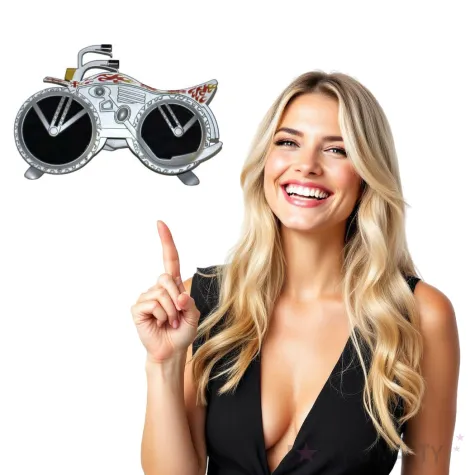 okulary party motor funny fashion