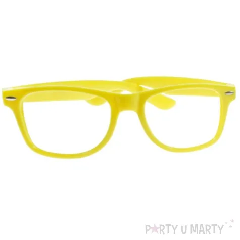 okulary party neonowe zolty arpex