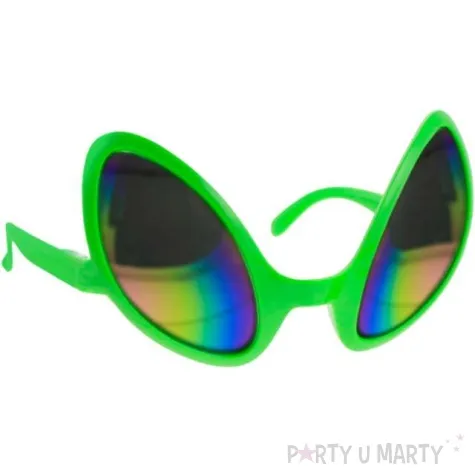 okulary party obcy kosmita zielony godan