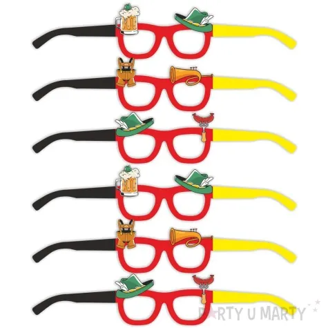 okulary party oktoberfest muzycznie 6 szt