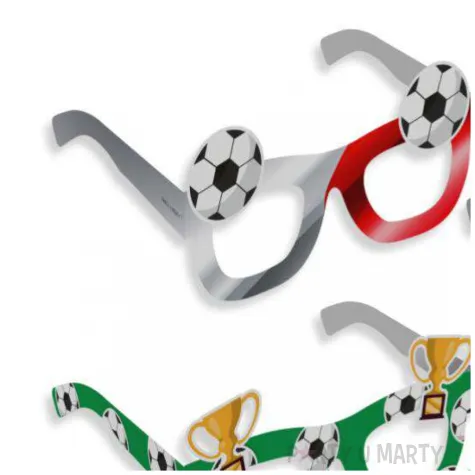 okulary party pilka nozna polska papierowe mix 6 szt