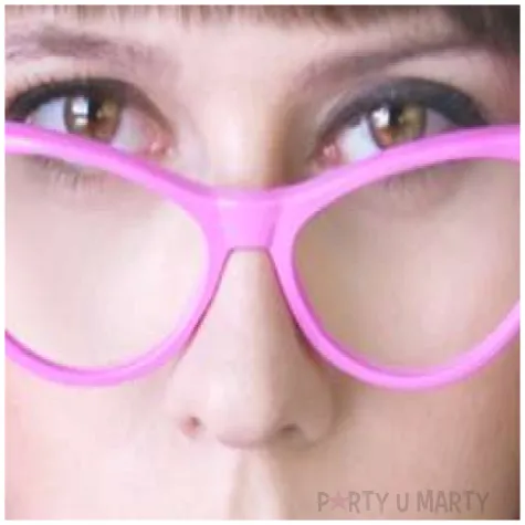 okulary party pink cat