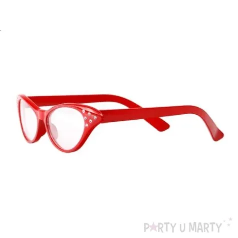 okulary party red cat