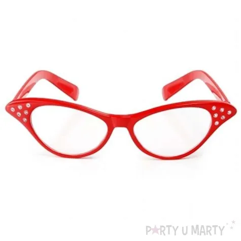 okulary party red cat