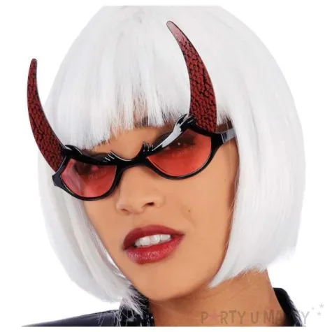 okulary party rogi diablicy czerwone carnival toys