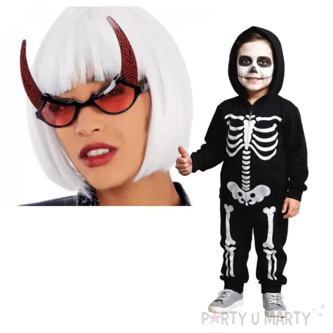 okulary party rogi diablicy czerwone carnival toys