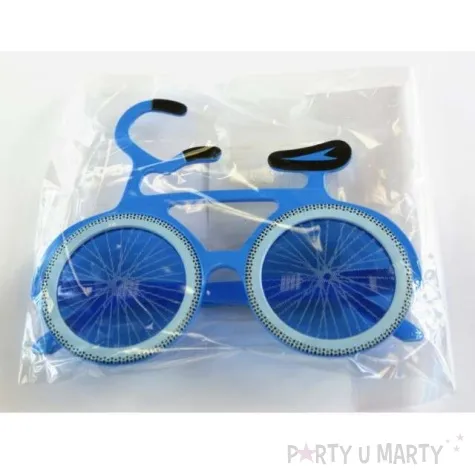 okulary party rowerek niebieski tamipol