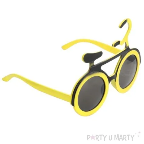 okulary party rowerek zolty tamipol