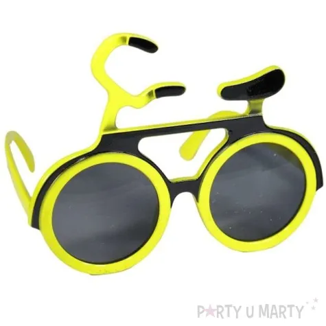 okulary party rowerek zolty tamipol