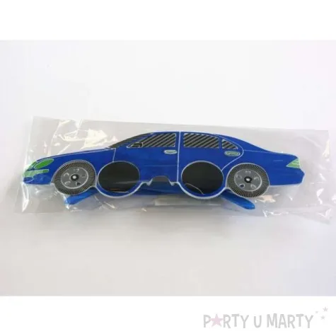 okulary party samochod fan motoryzacji niebieski tamipol