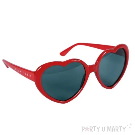 okulary party serca czerwone fyasa