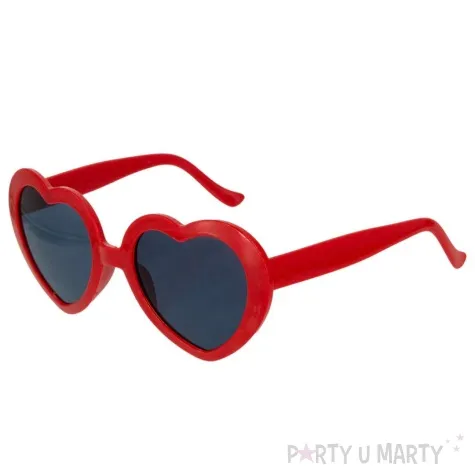 okulary party serca czerwony partypal