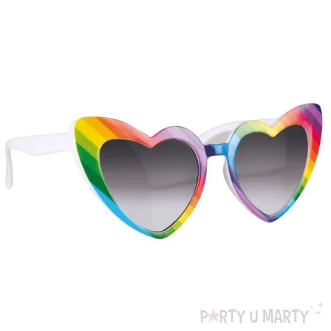 okulary party serca tecza ptitclown