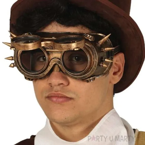 okulary party steampunk z kolcami guirca