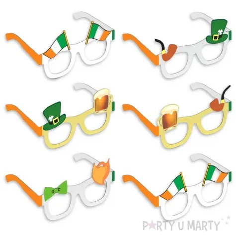 okulary party sw patryk impreza papierowe 6 szt