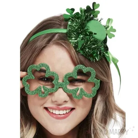okulary party sw patryk koniczynki zielone smiffys