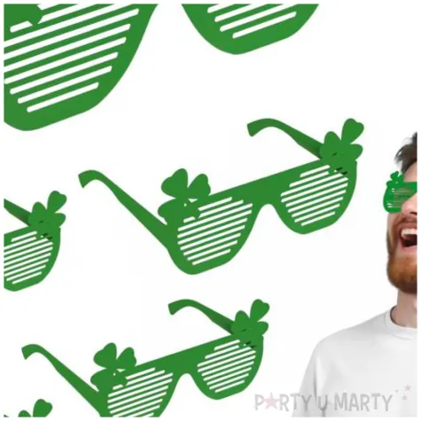 okulary party sw patryk zielono mi papierowe 6 szt