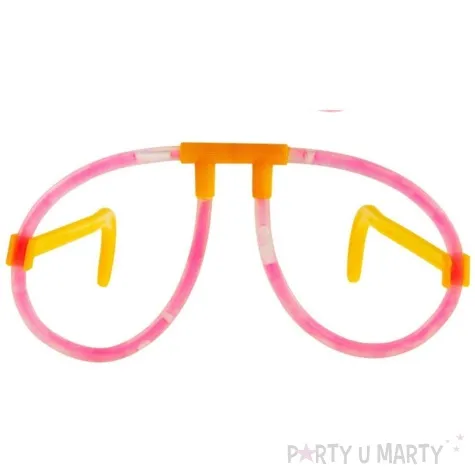 okulary party swietliki neon party rozowy arpex 1 szt