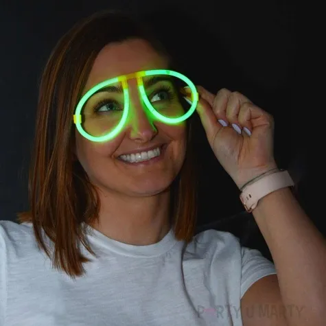okulary party swietliki neon party zielony arpex 1 szt
