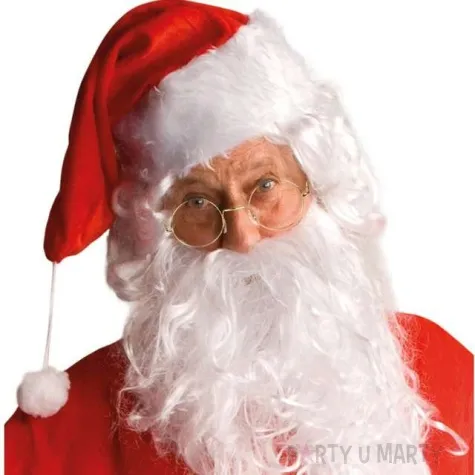 okulary party swiety mikolaj okragle zlote godan